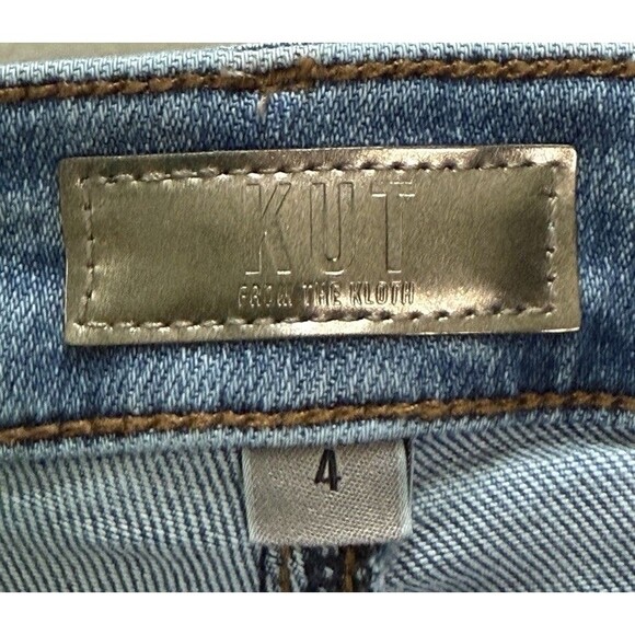 Kut From The Kloth Women’s Light Wash Straight Leg Jeans Minimalist Clean Girl 4 - Picture 3 of 5